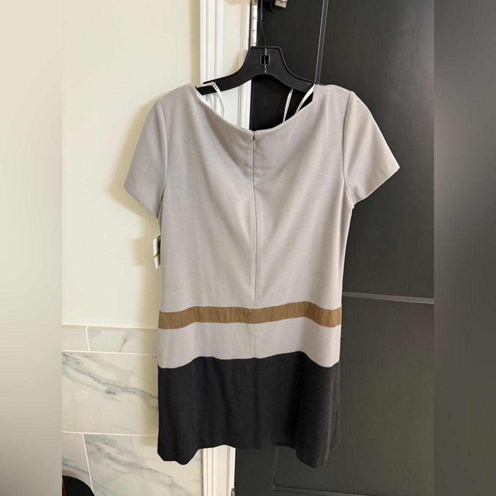 Donna Morgan Gray and Brown Mini Dress - Picture 6 of 6
